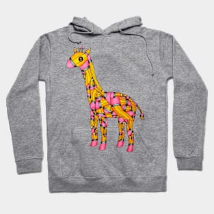 Pencil Giraffe Drawing Hoodie